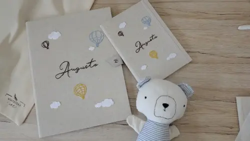Kit Porta Certidão de Nascimento e Vacina Balão