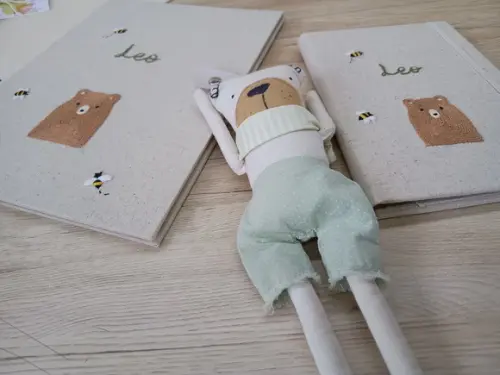 Kit Porta Certidão de Nascimento e Vacina Urso