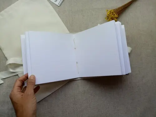 Mini Álbum Batizado Bordado à Mão