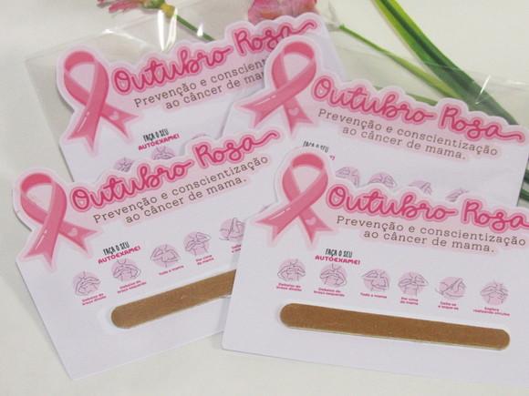 100 Mini Lixa Outubro Rosa