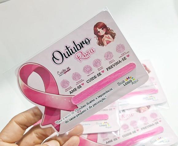 50 Mini Lixa Outubro Rosa