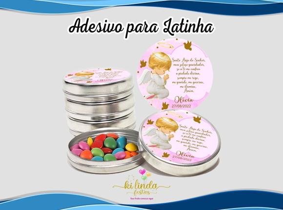 Adesivo para Latinha Batizado