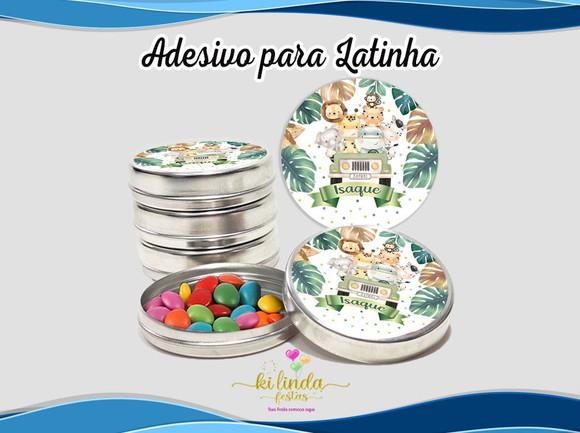 Adesivo para Latinha Safari