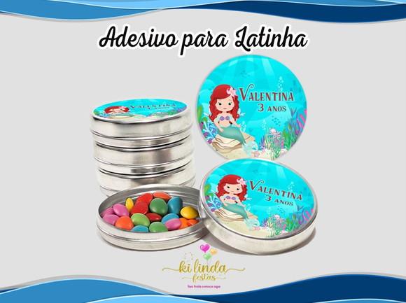 Adesivo para Latinha Sereia