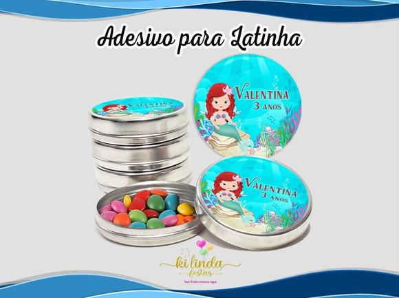 Adesivo para Latinha Sereia