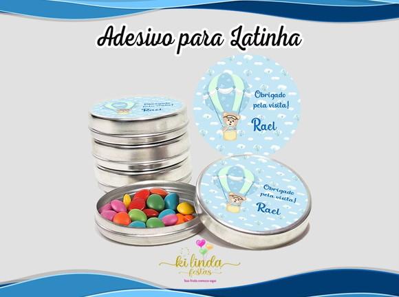 Adesivo Redondo para Latinha Urso Baloeiro