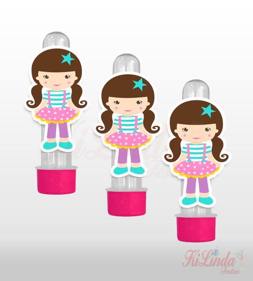 Aplique para Tubete 13cm Circo Rosa