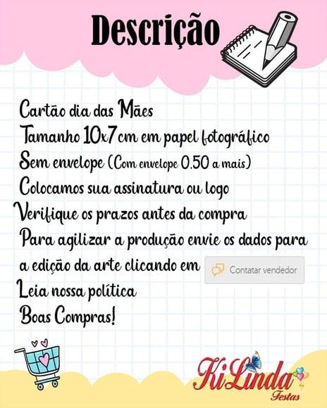 Cartão dia das Mães