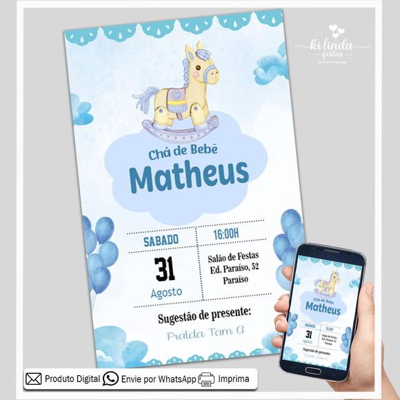 Convite Digital Chá de Bebê