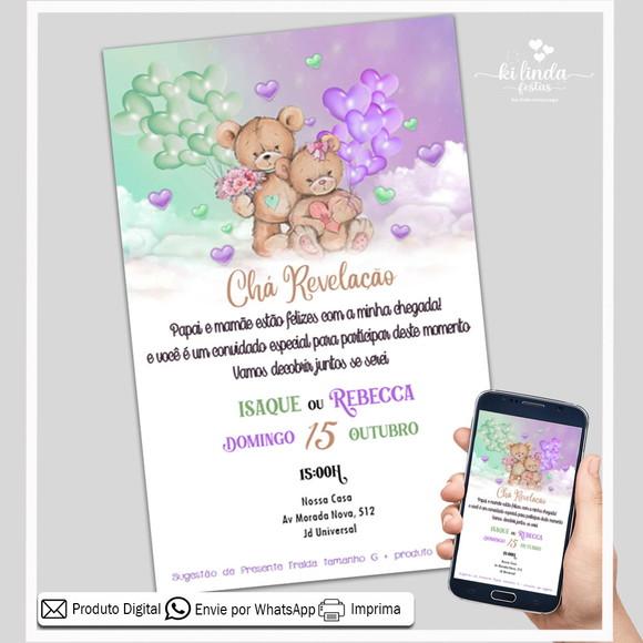 Convite Digital Chá de Revelação
