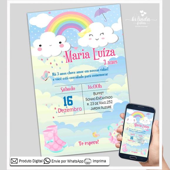 Convite Digital Chuva de Amor