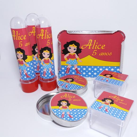 Kit Festa Mulher Maravilha Personalizado