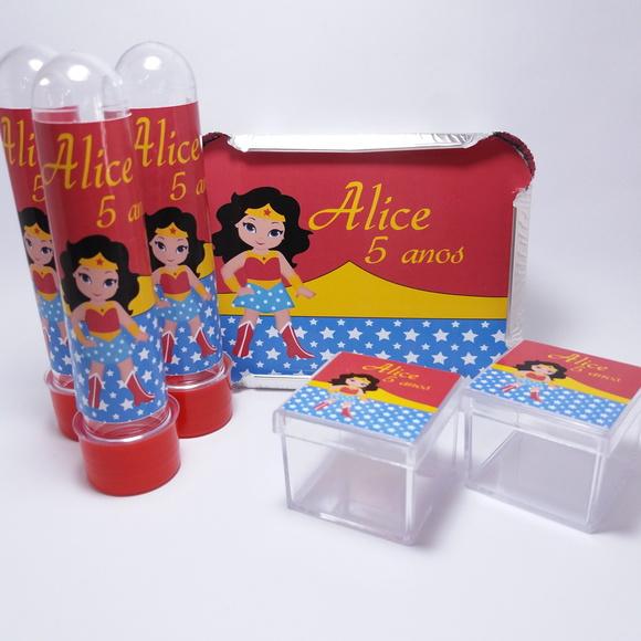 Kit Festa Mulher Maravilha Personalizado