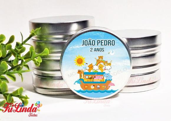 Latinha Personalizada para Lembrancinha Arca de Noé