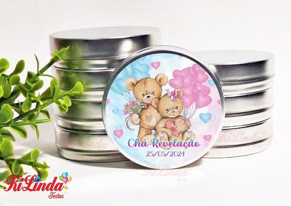 Latinha Personalizada para Lembrancinha Chá de Revelação