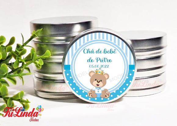 Latinha Personalizada para Lembrancinha de Chá de Bebê
