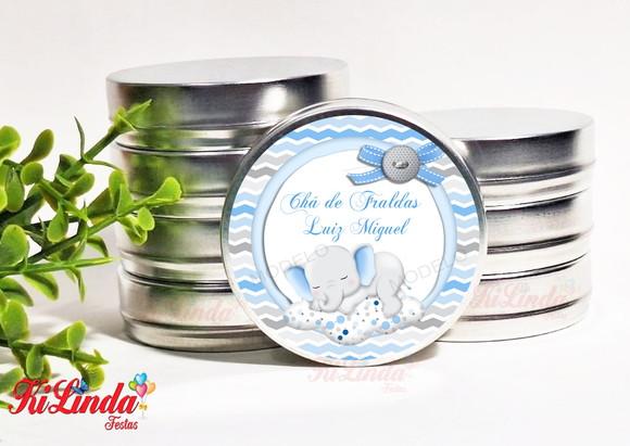 Latinha Personalizada para Lembrancinha de Chá de Bebê