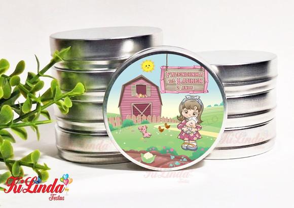 Latinha Personalizada para Lembrancinha Fazendinha