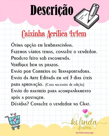 Lembrancinha Caixinha Acrílica Astronauta