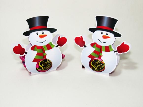 Lembrancinha de Natal Boneco de Neve