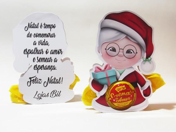 Lembrancinha de Natal Porta Bombom Mamãe Noel