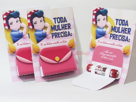 Lembrancinha Dia da Mulher Bolsinha