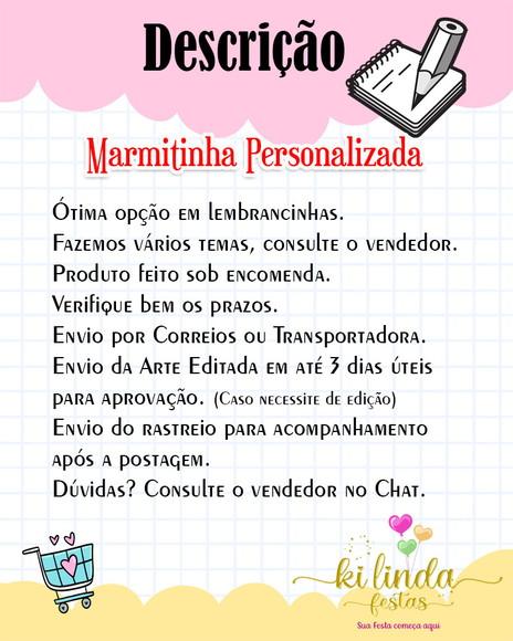 Lembrancinha Marmitinha Bailarina
