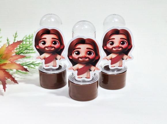 Mini Tubete com Aplique 3d Jesus Cute