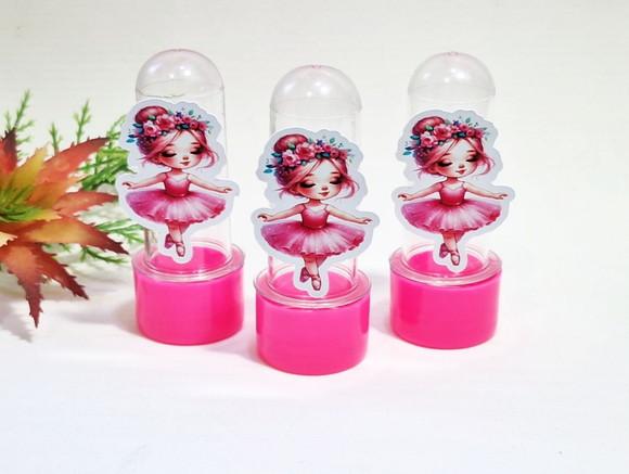 Mini Tubete com Aplique Bailarina Rosa