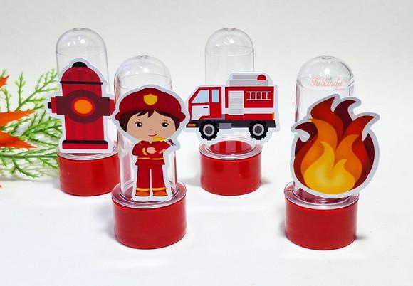 Mini Tubete com Aplique Bombeiro