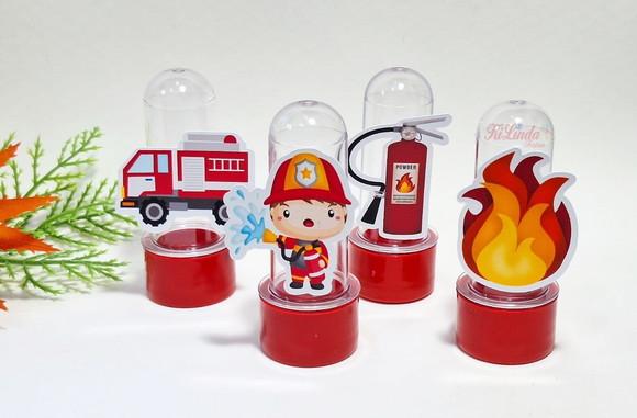 Mini Tubete com Aplique Bombeiro