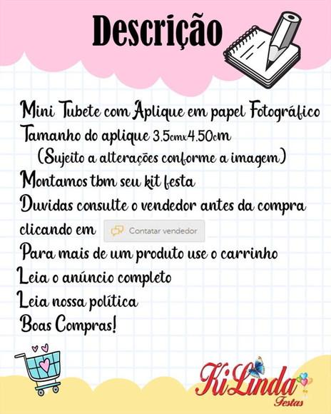 Mini Tubete com Aplique Bombeiro