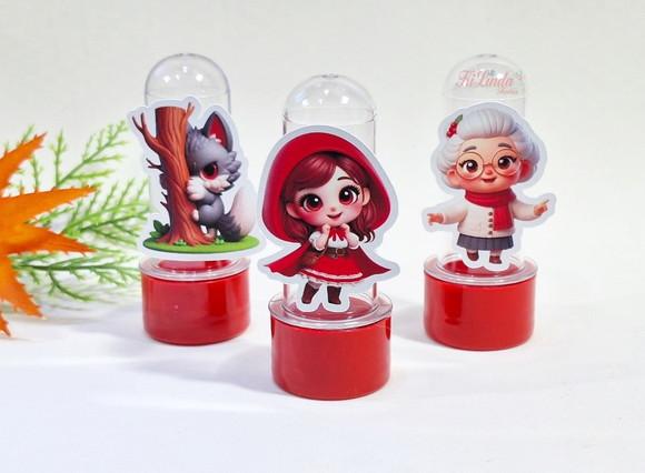 Mini Tubete com Aplique Chapeuzinho Vermelho