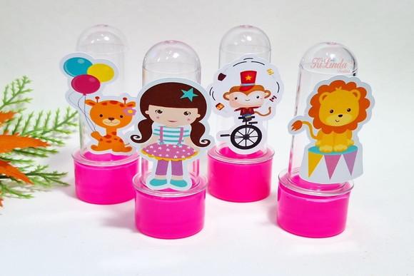 Mini Tubete com Aplique Circo Rosa