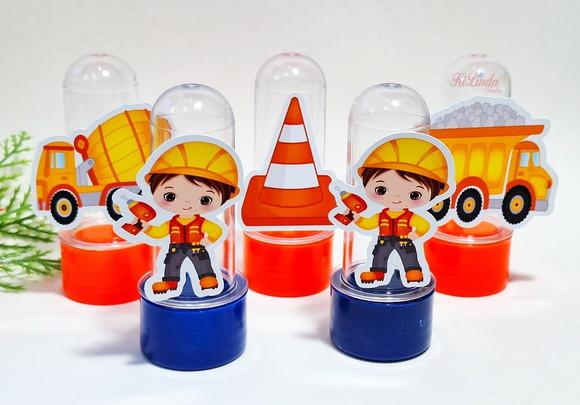 Mini Tubete com Aplique Construção