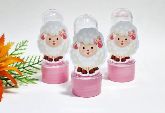 Mini Tubete com Aplique Ovelhinha Rosa