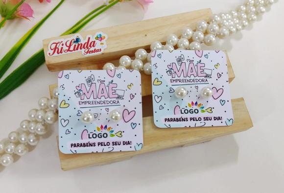 Tag com Brinco Lembrancinha Dia das Mães