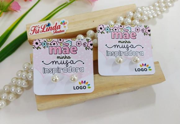 Tag com Brinco Lembrancinha Dia das Mães