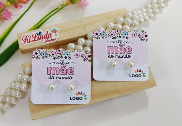 Tag com Brinco Lembrancinha Dia das Mães