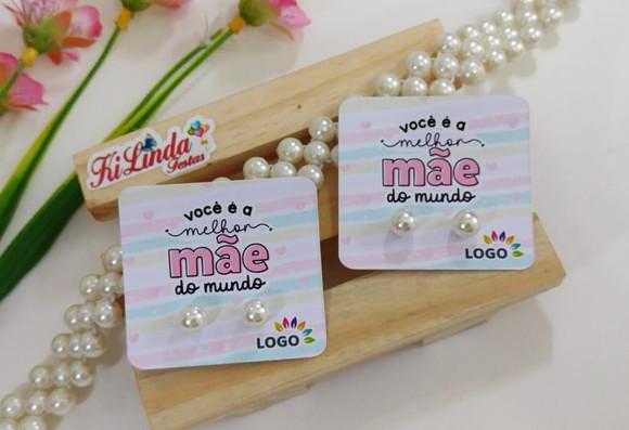 Tag com Brinco Lembrancinha Dia das Mães