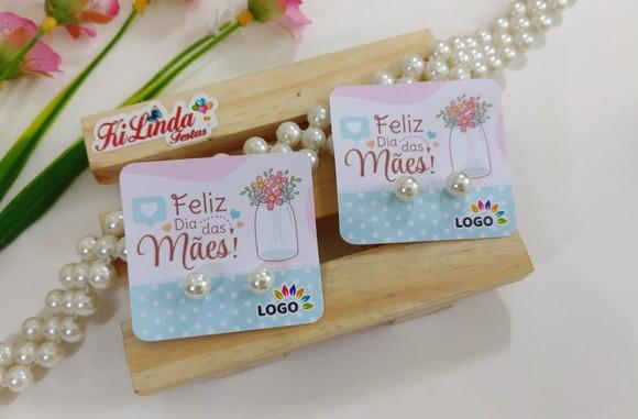 Tag com Brinco Lembrancinha Dia das Mães
