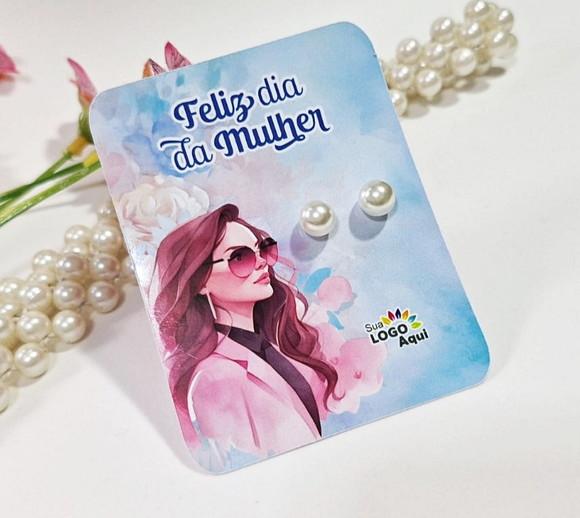 Tag com Brinco Lembrancinha Dia das Mulheres