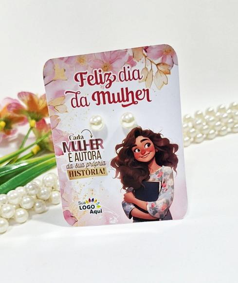 Tag com Brinco Lembrancinha Dia das Mulheres