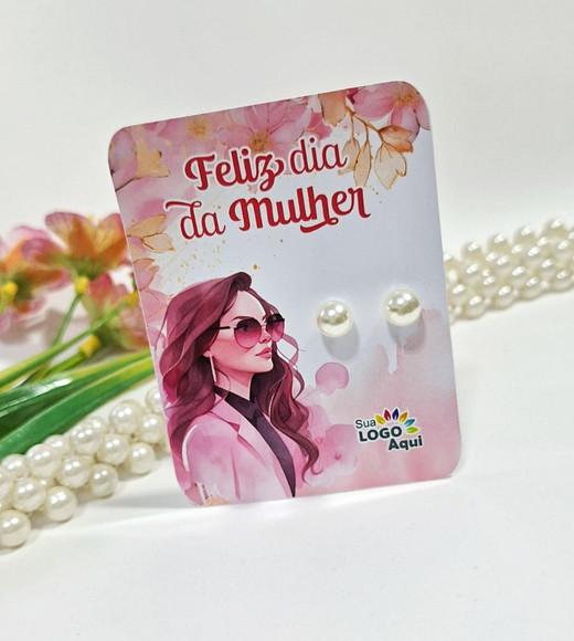 Tag com Brinco Lembrancinha Dia das Mulheres