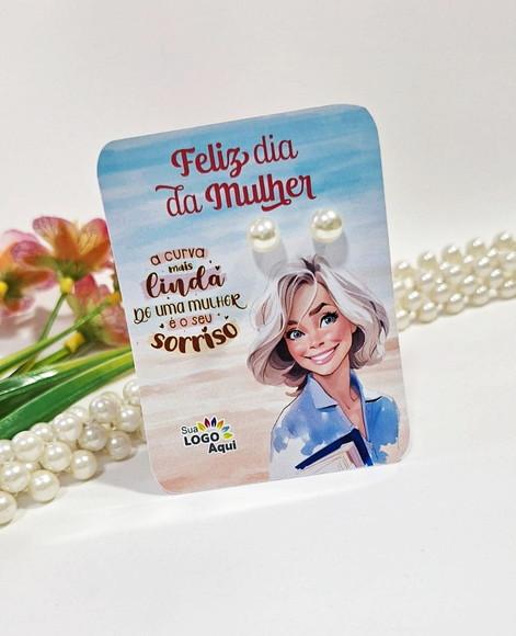 Tag com Brinco Lembrancinha Dia das Mulheres