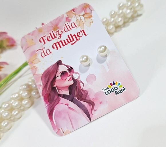 Tag com Brinco Lembrancinha Dia das Mulheres