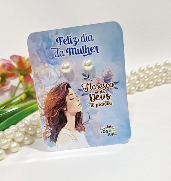 Tag com Brinco Lembrancinha Dia das Mulheres