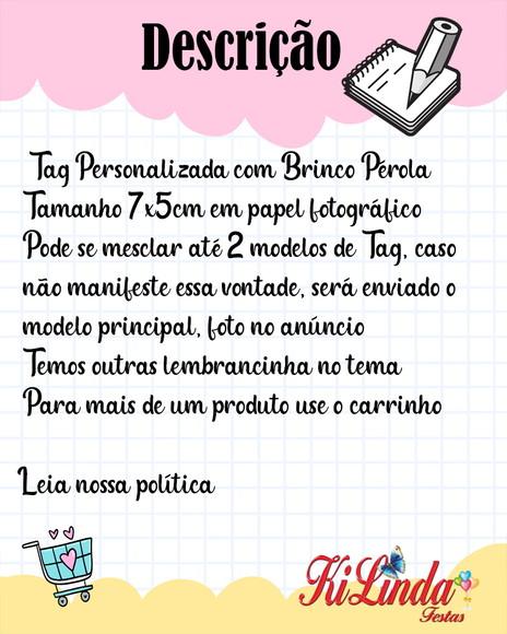 Tag com Brinco Lembrancinha Dia das Mulheres