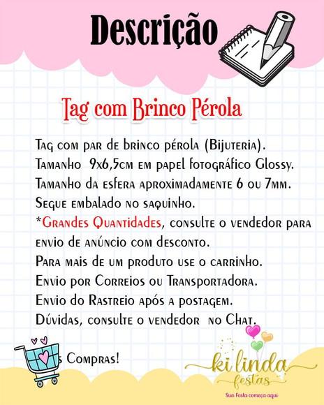 Tag com Brinco Outubro Rosa