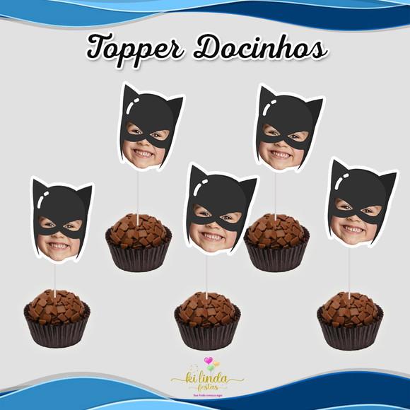 Topper Docinho com Foto Super Herois